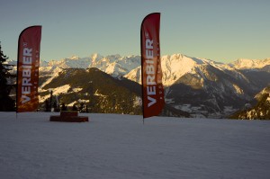 The venue at Verbier is amazing. Steep alpine areas and beautiful views (Andrea's Photo).
